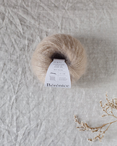 Mohair, soie & mérinos, "biche" - Bérénice | 25 gr