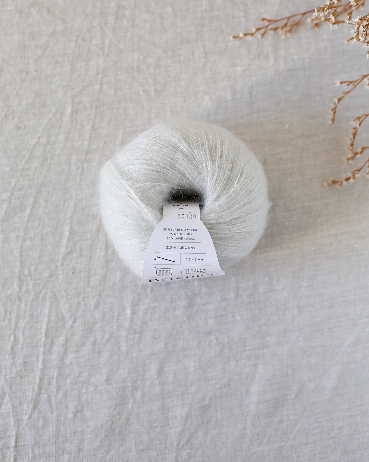 "Bérénice" - Mohair éthique, mérinos d'Arles bio & soie | 25 gr