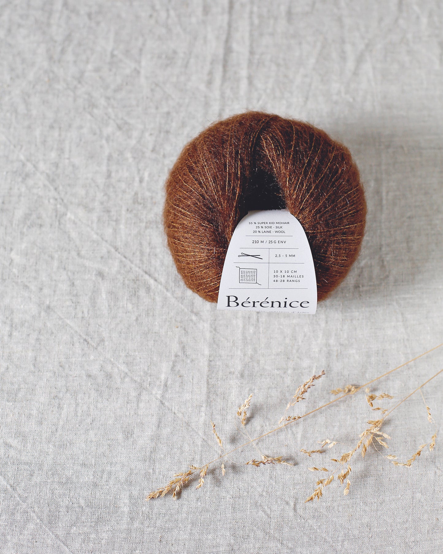 "Bérénice" - Mohair éthique, mérinos d'Arles bio & soie | 25 gr