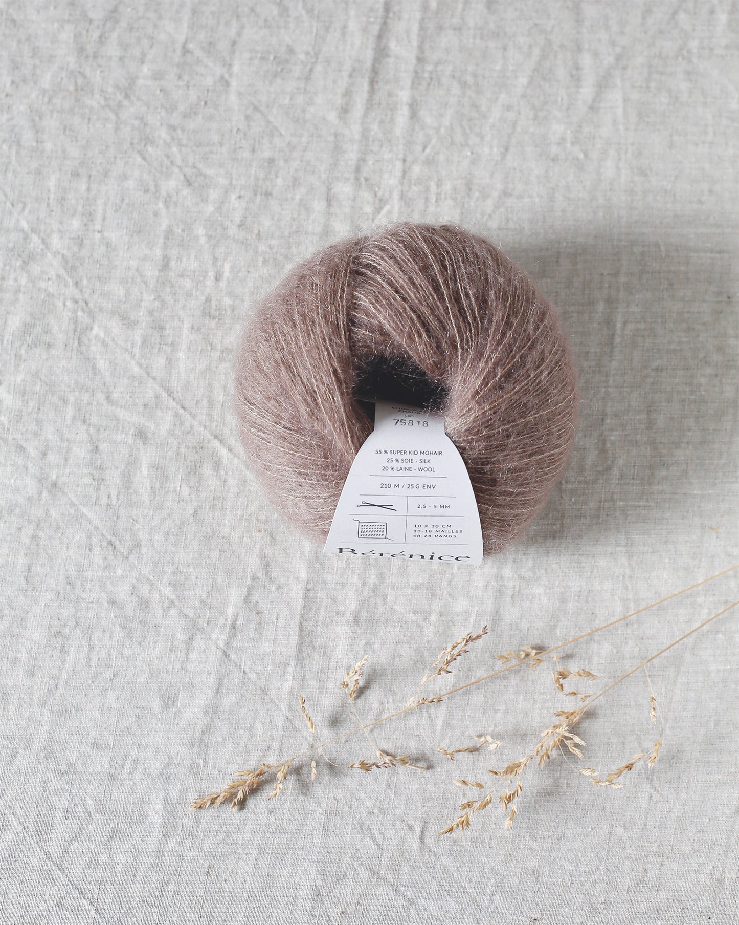 "Bérénice" - Mohair éthique, mérinos d'Arles bio & soie | 25 gr