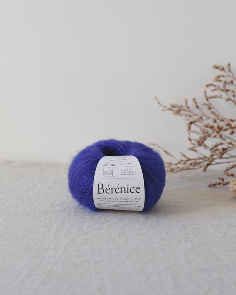 "Bérénice" - Mohair éthique, mérinos d'Arles bio & soie | 25 gr