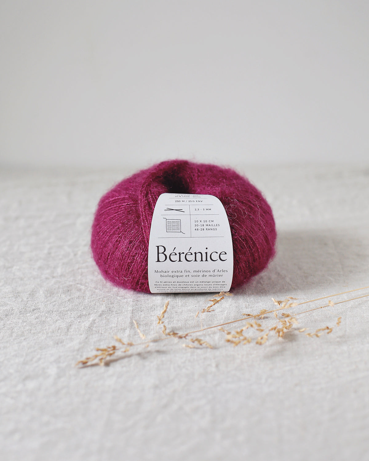 "Bérénice" - Mohair éthique, mérinos d'Arles bio & soie | 25 gr