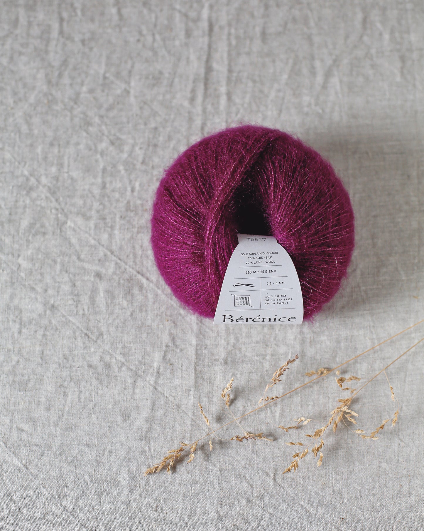 "Bérénice" - Mohair éthique, mérinos d'Arles bio & soie | 25 gr