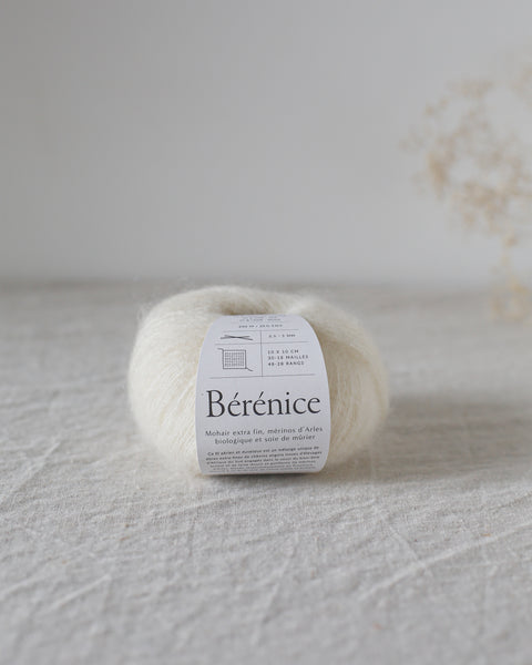 "Bérénice" - Mohair éthique, mérinos d'Arles bio & soie | 25 gr