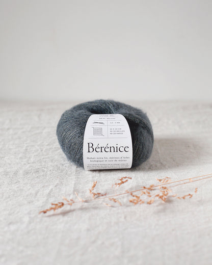 "Bérénice" - Mohair éthique, mérinos d'Arles bio & soie | 25 gr