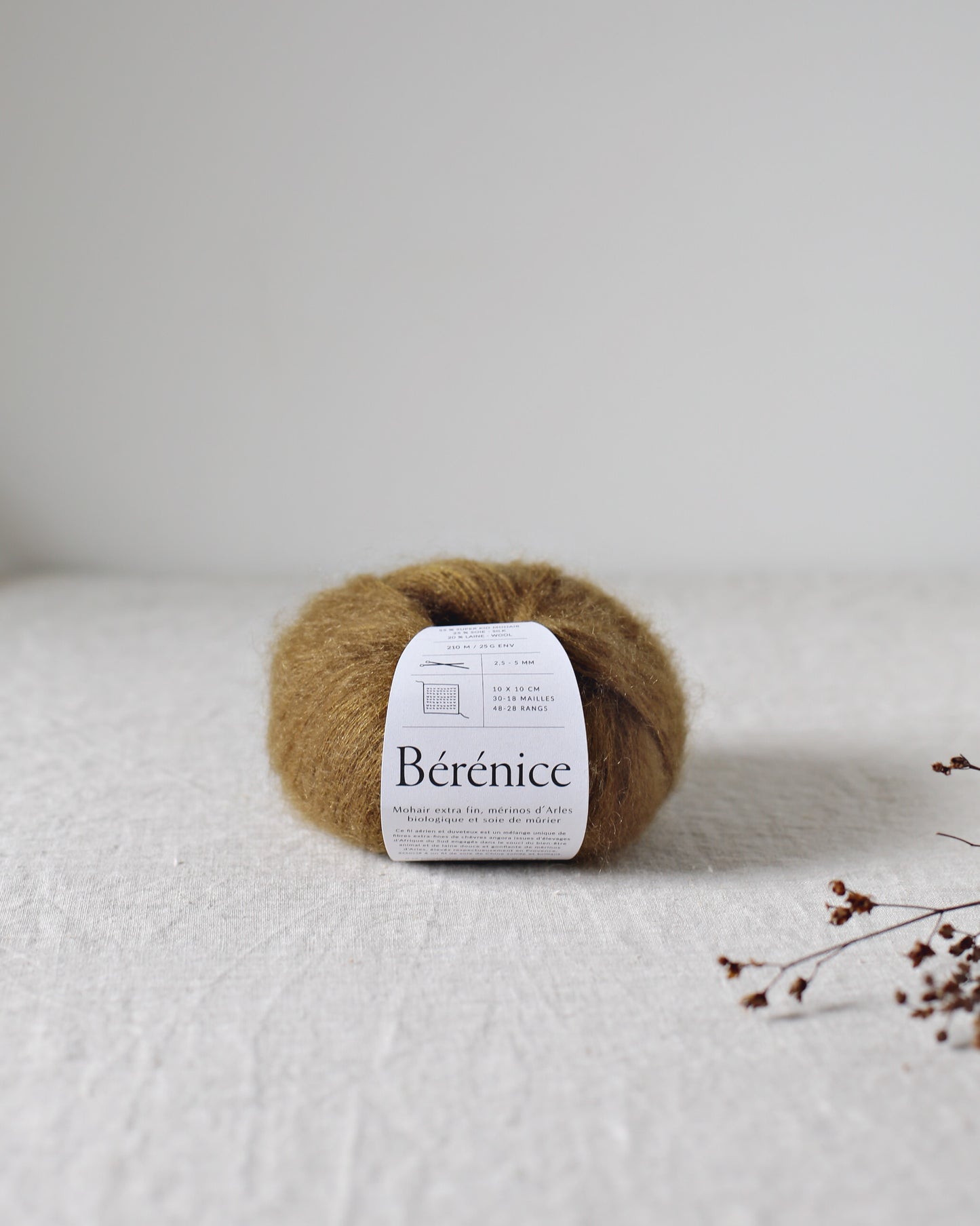 "Bérénice" - Mohair éthique, mérinos d'Arles bio & soie | 25 gr