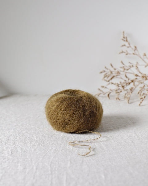 "Bérénice" - Mohair éthique, mérinos d'Arles bio & soie | 25 gr