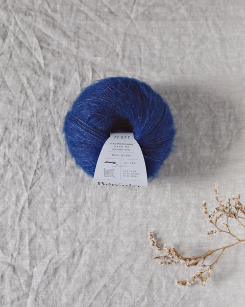 "Bérénice" - Mohair éthique, mérinos d'Arles bio & soie | 25 gr
