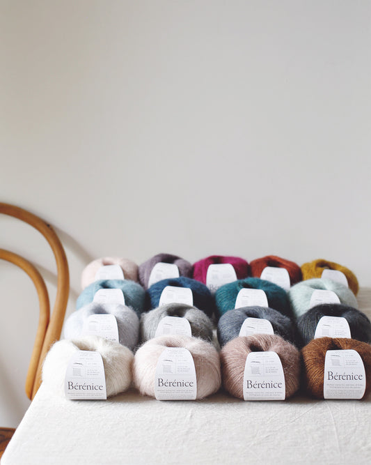 "Bérénice" - Mohair éthique, mérinos d'Arles bio & soie | 25 gr