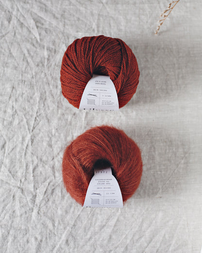 "Bérénice" - Mohair éthique, mérinos d'Arles bio & soie | 25 gr