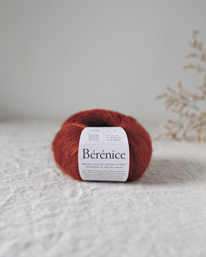 "Bérénice" - Mohair éthique, mérinos d'Arles bio & soie | 25 gr