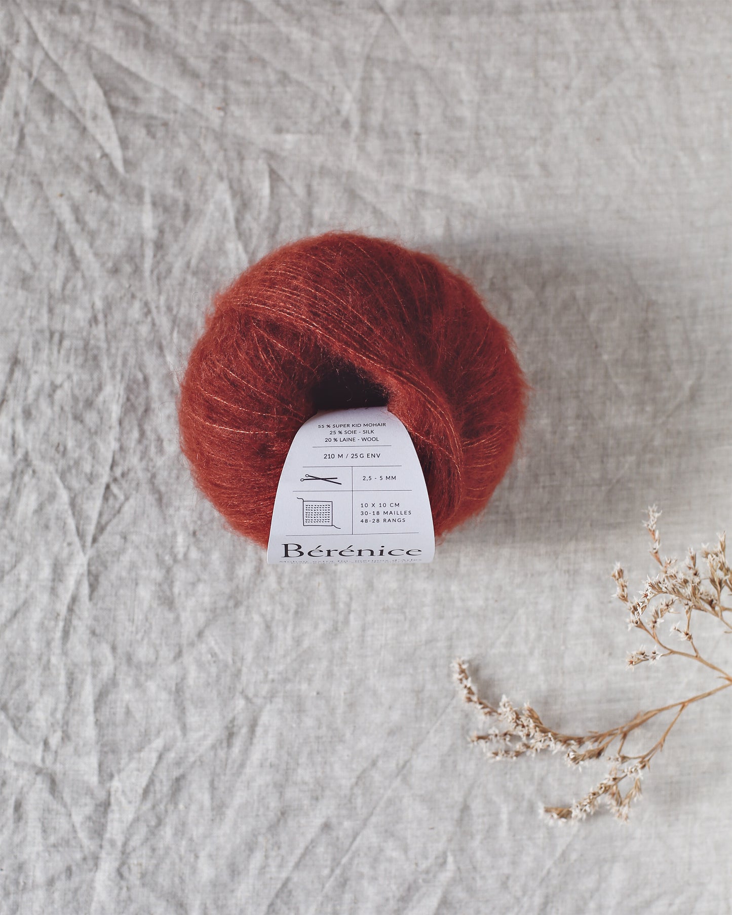"Bérénice" - Mohair éthique, mérinos d'Arles bio & soie | 25 gr