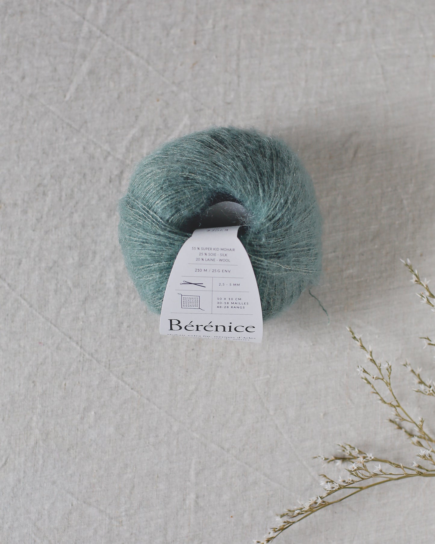 "Bérénice" - Mohair éthique, mérinos d'Arles bio & soie | 25 gr