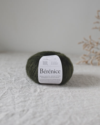 "Bérénice" - Mohair éthique, mérinos d'Arles bio & soie | 25 gr
