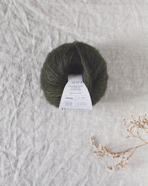 "Bérénice" - Mohair éthique, mérinos d'Arles bio & soie | 25 gr
