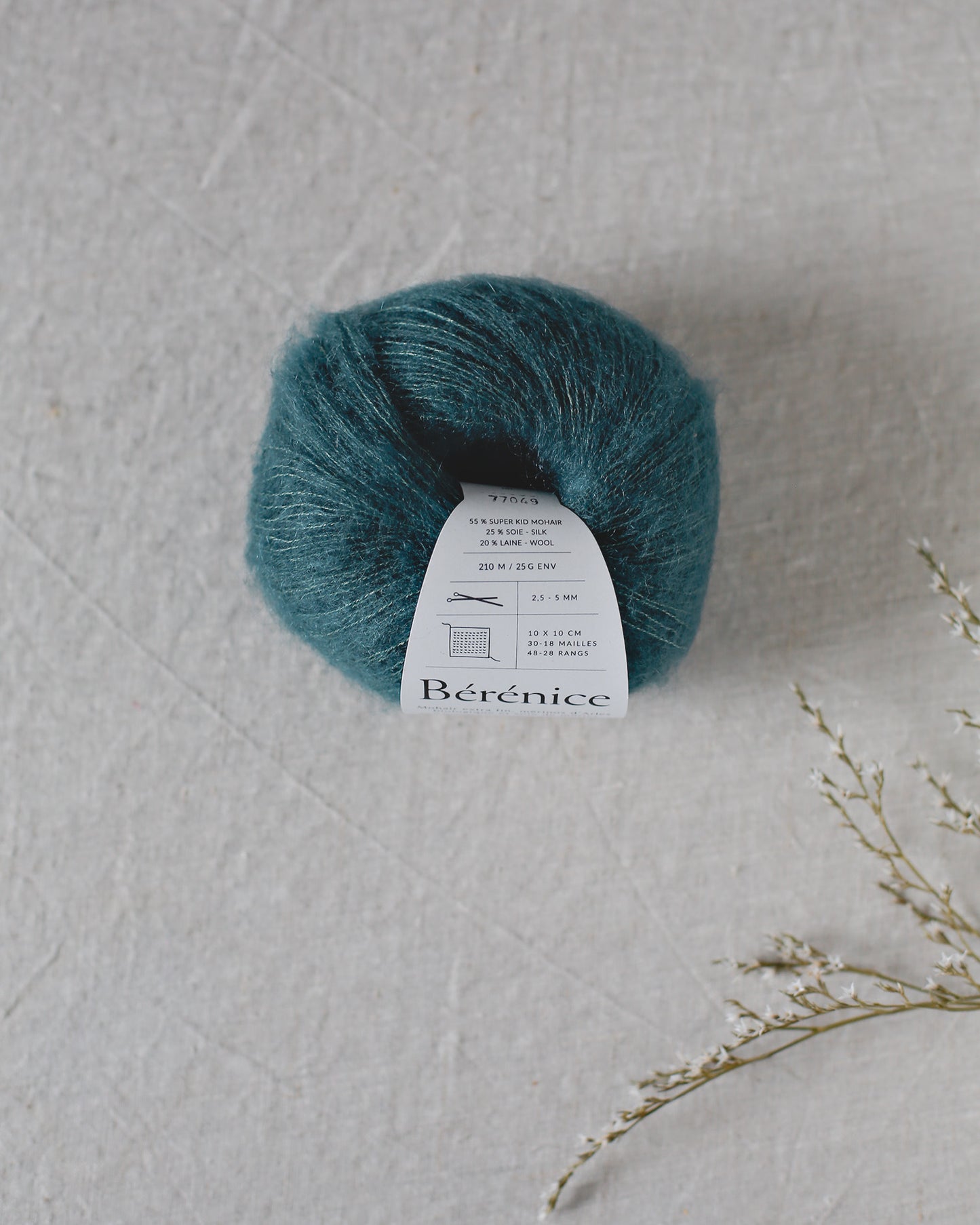 "Bérénice" - Mohair éthique, mérinos d'Arles bio & soie | 25 gr