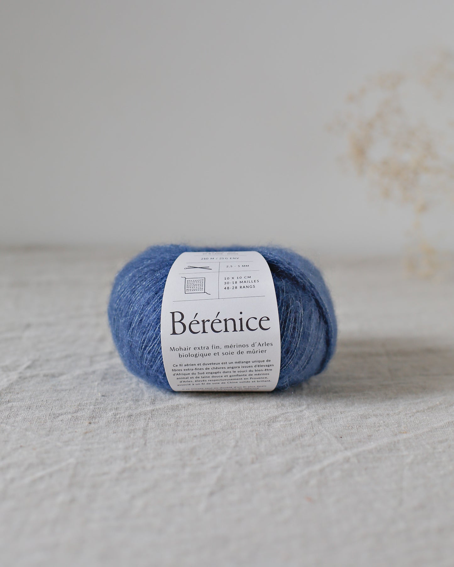 "Bérénice" - Mohair éthique, mérinos d'Arles bio & soie | 25 gr
