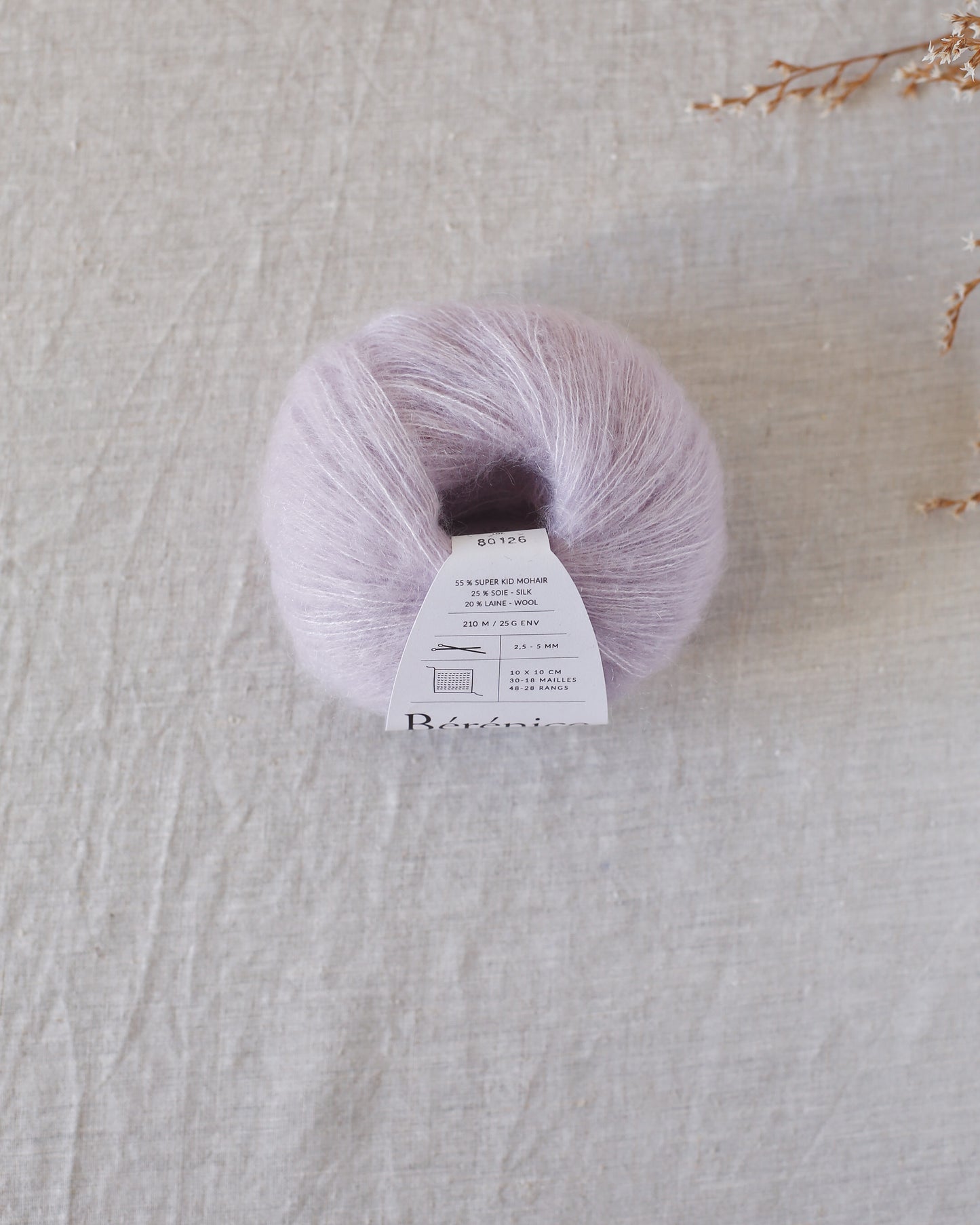 "Bérénice" - Mohair éthique, mérinos d'Arles bio & soie | 25 gr