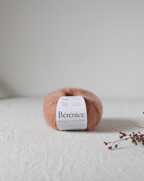 "Bérénice" - Mohair éthique, mérinos d'Arles bio & soie | 25 gr