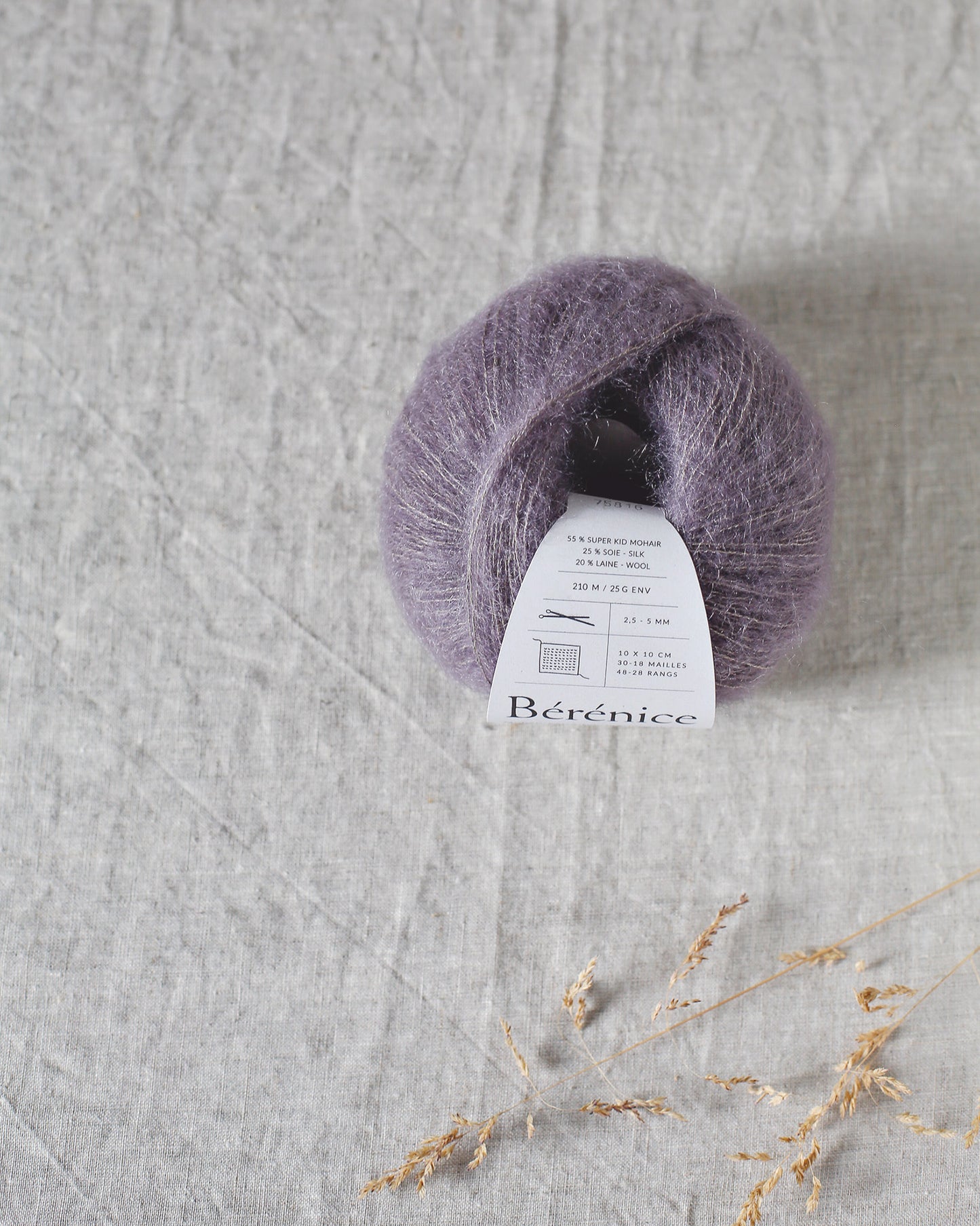 "Bérénice" - Mohair éthique, mérinos d'Arles bio & soie | 25 gr
