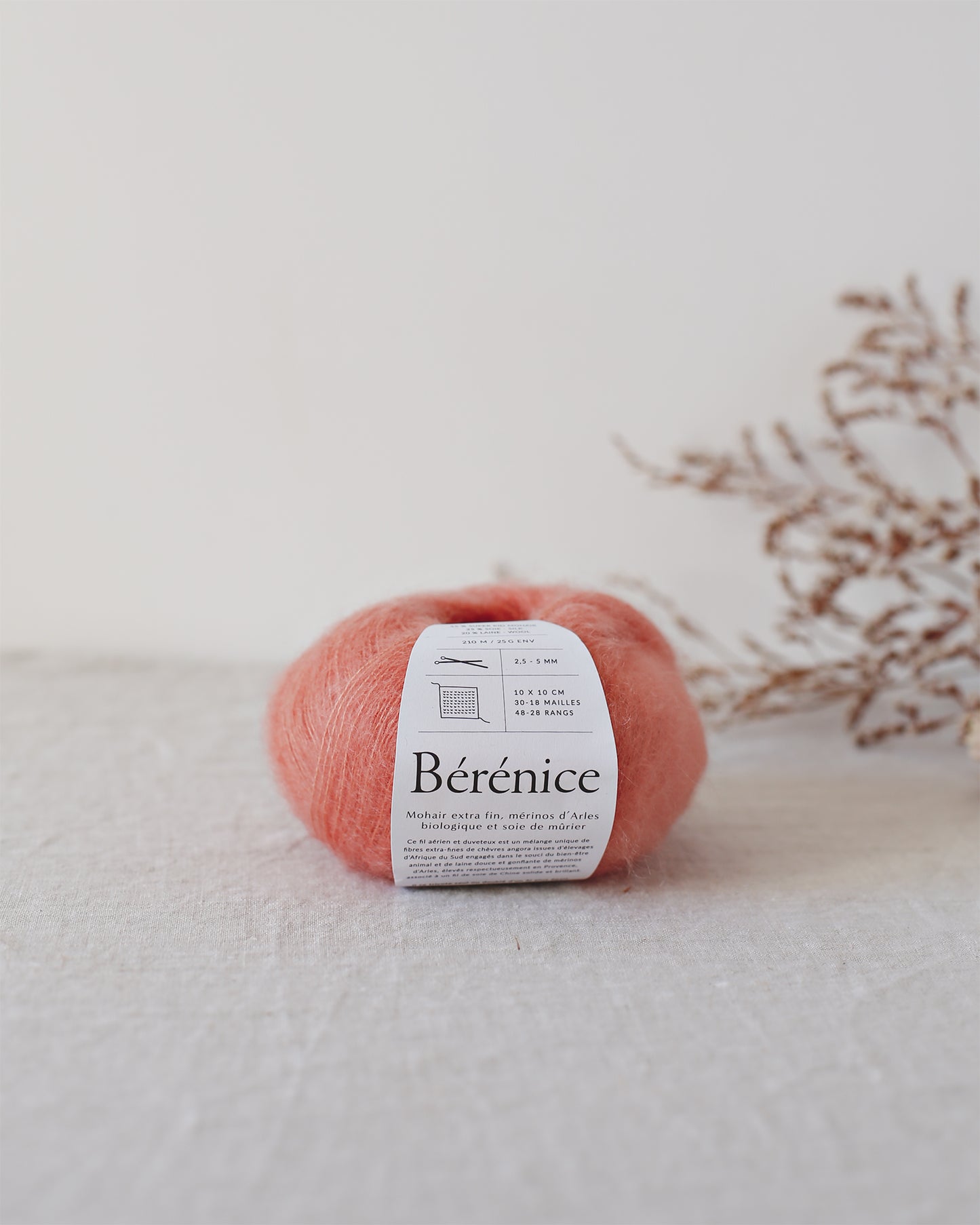 "Bérénice" - Mohair éthique, mérinos d'Arles bio & soie | 25 gr