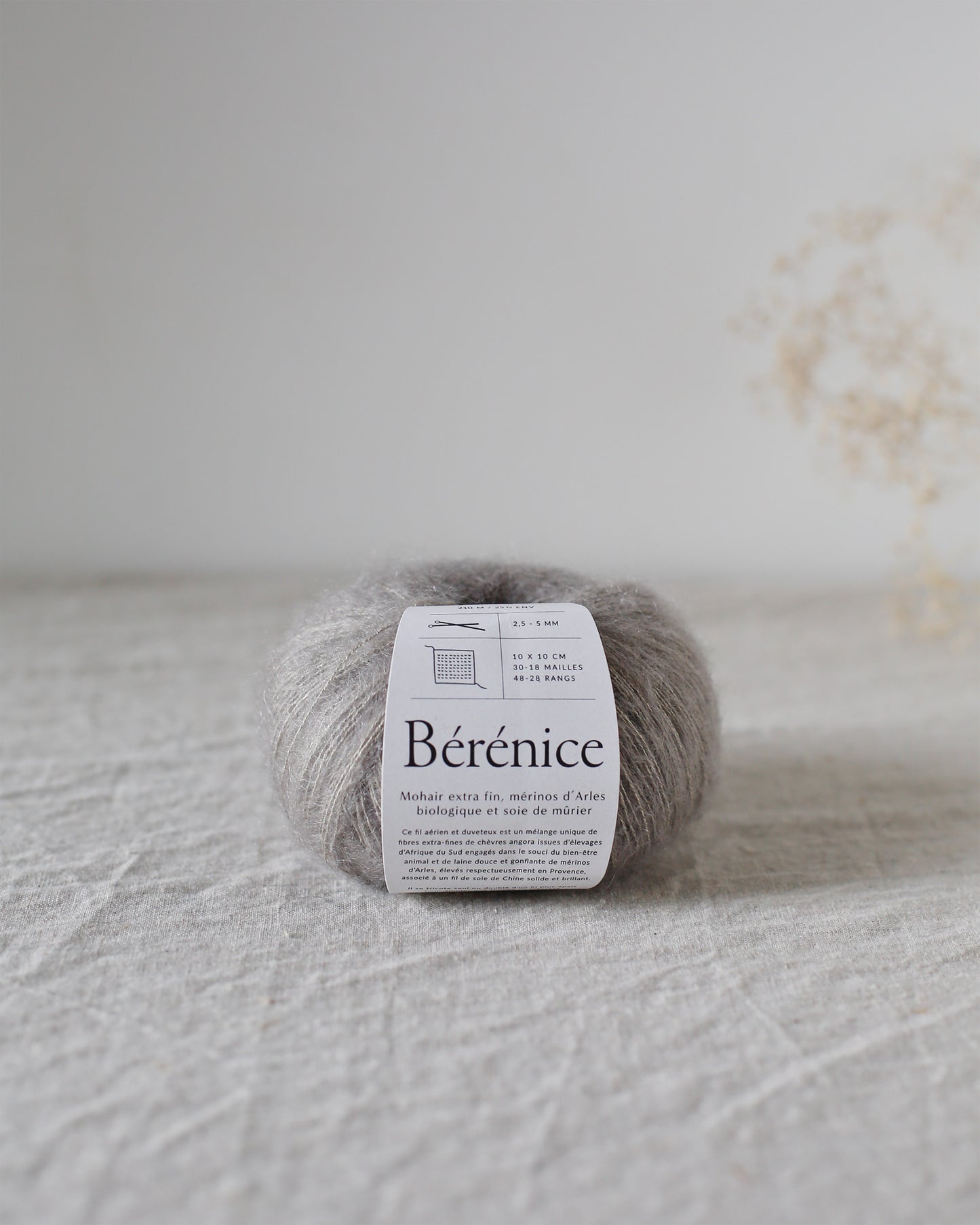 "Bérénice" - Mohair éthique, mérinos d'Arles bio & soie | 25 gr