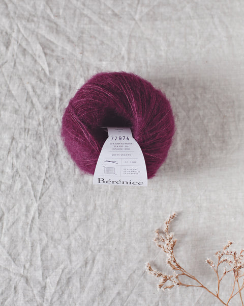 "Bérénice" - Mohair éthique, mérinos d'Arles bio & soie | 25 gr