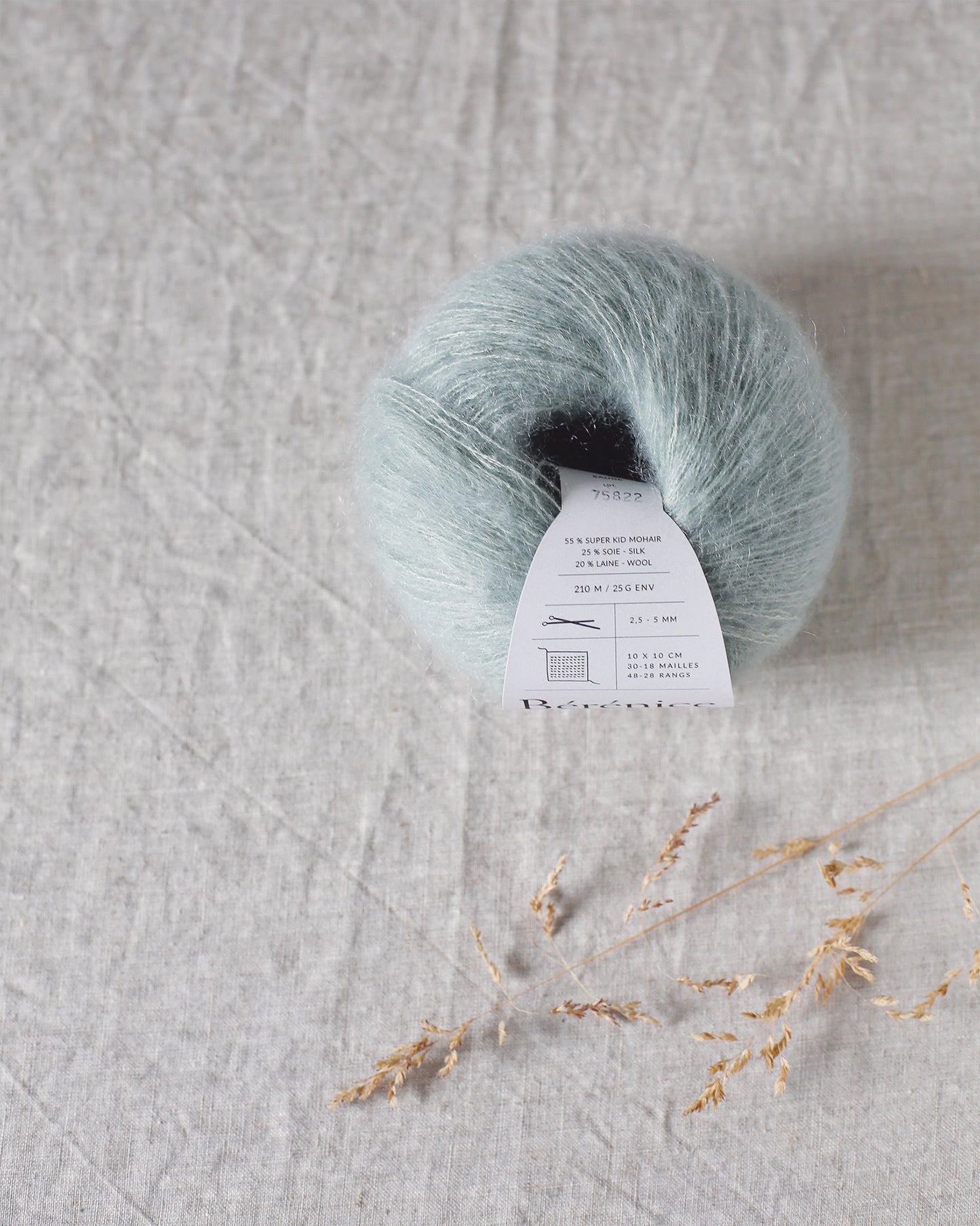 "Bérénice" - Mohair éthique, mérinos d'Arles bio & soie | 25 gr