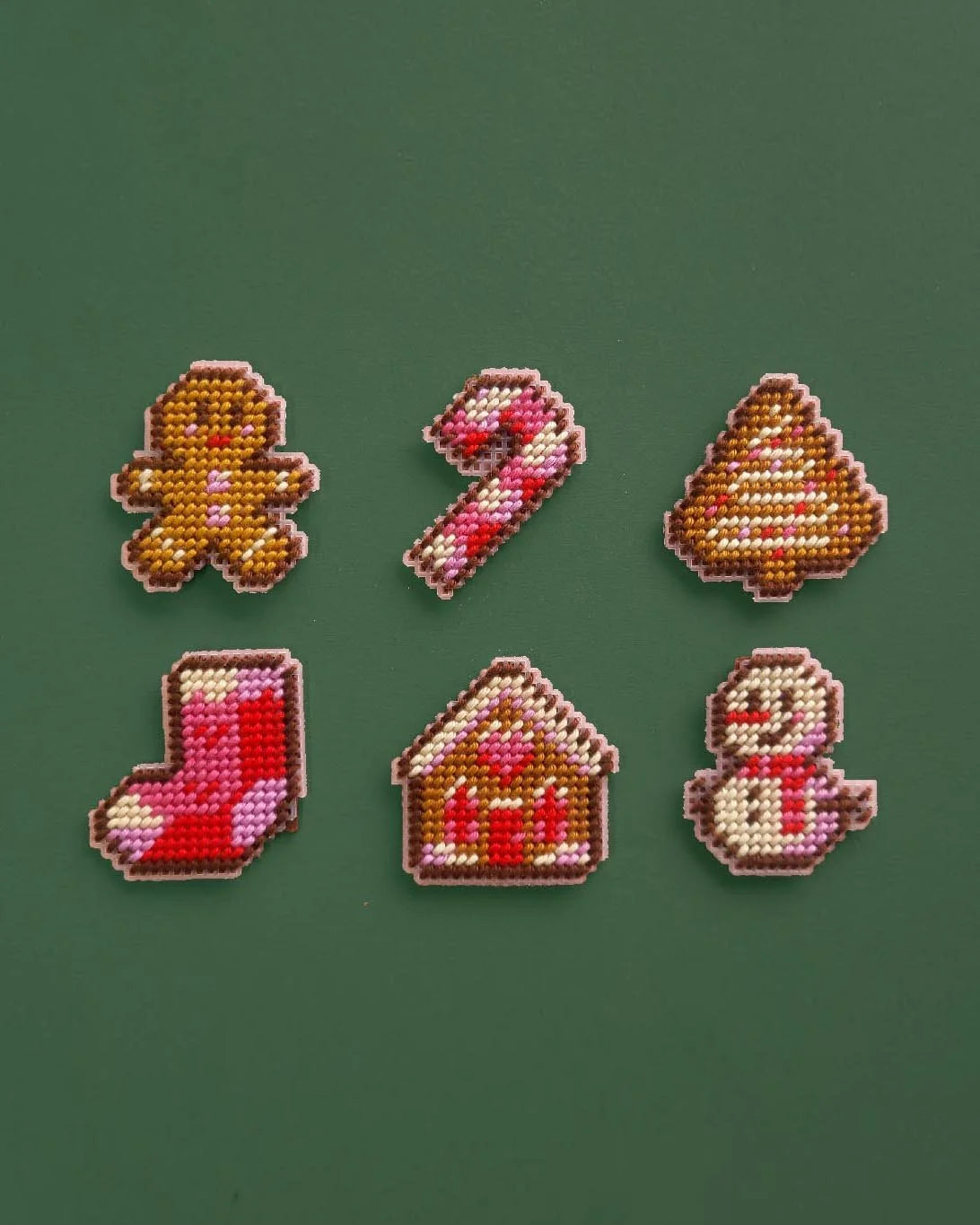 Magnets à broder Christmas Trees - Canevas Fatal