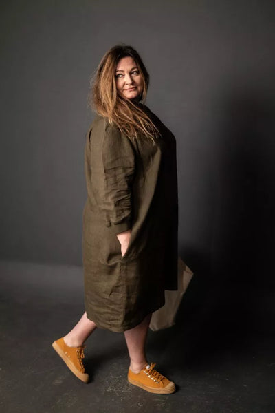 Lin européen Merchant & Mills, 'brown' | 10 cm