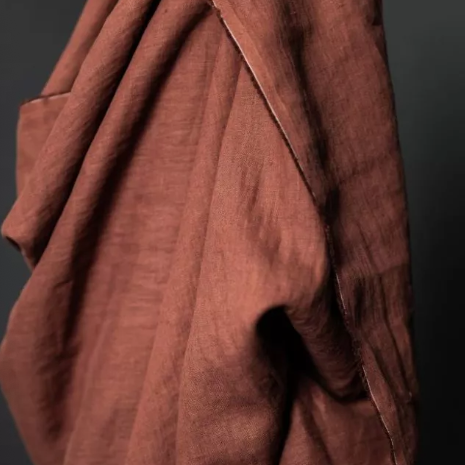 Tissu lin européen Merchant & Mills cannelle, Atelier-53