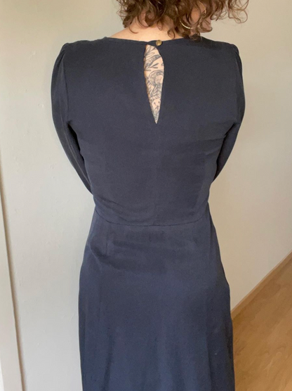 Tencel/Lyocell bleu marine | 10 cm