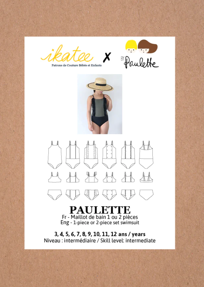 Pochette patron et tutoriel - IKATEE | Paulette (Enfant)