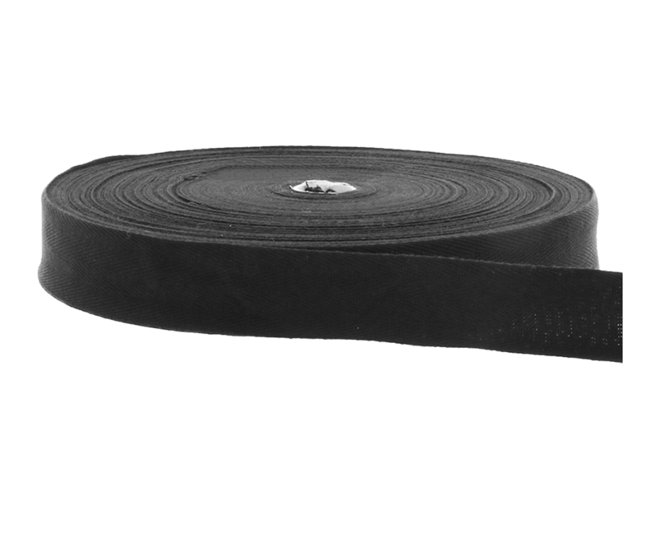 Sangle en coton sergé - 4cm - noir