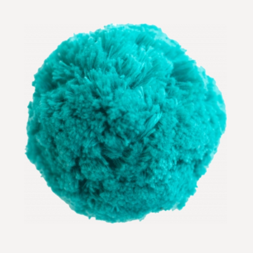 Pompon turquoise - 7cm