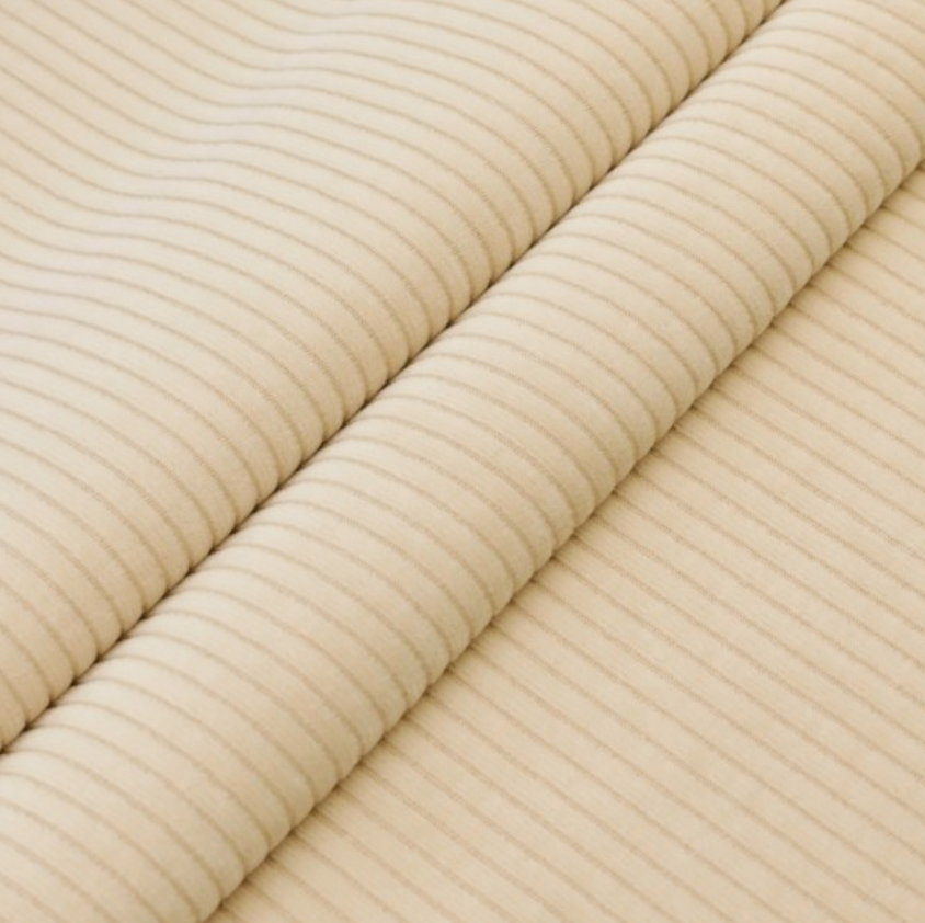 Velours côtelé coton bio beige, Atelier-53