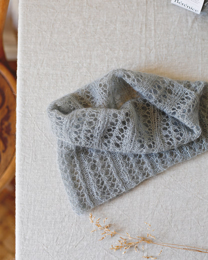 Kit de tricot (intermédiaire) - Col 'Rivière' De Rerum Natura