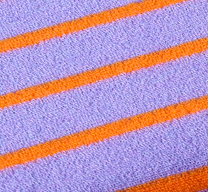 Micro éponge ligné lavande-orange | 10 cm
