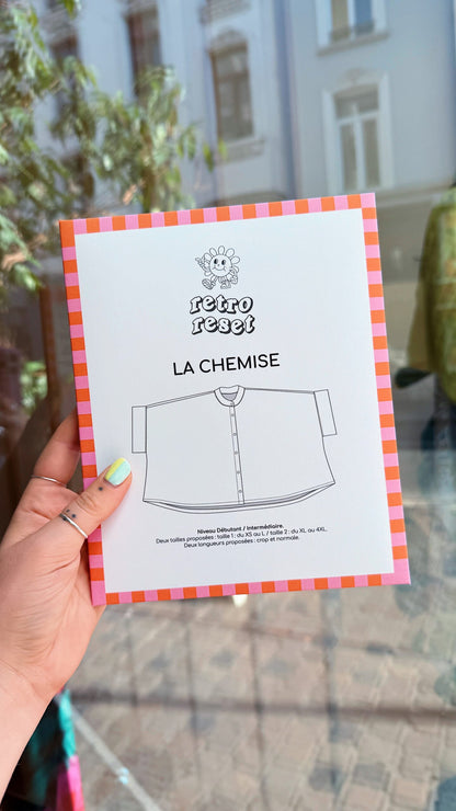 Pochette patron et tutoriel - RETRO RESET | La chemise