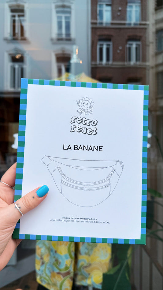 Pochette patron et tutoriel - RETRO RESET | La banane