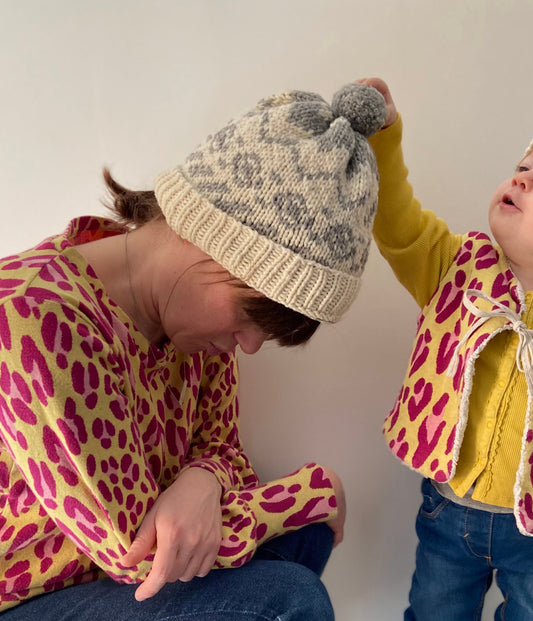 Kit de tricot (débutant ou intermédiaire) - Bonnet simple, option jacquard - de Made_by_Fred