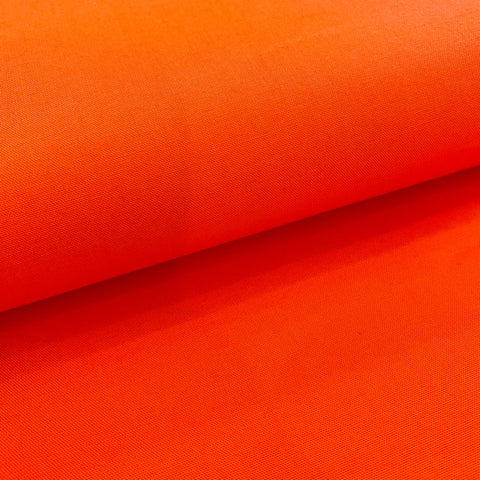 Coupon Popeline unie mandarine | 30x100 cm