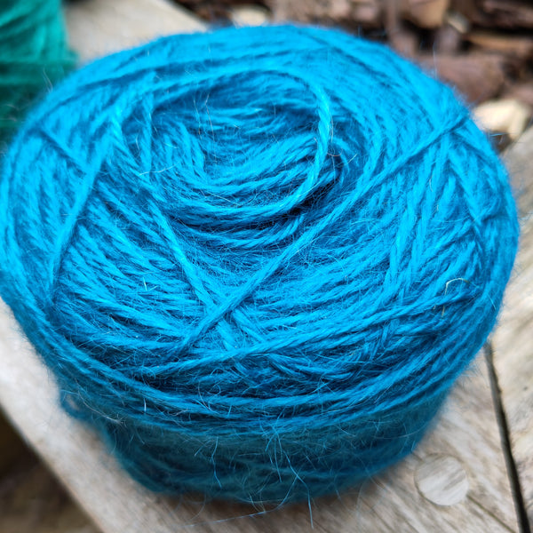 Mérinos-mohair, bleu 'canard' - C. Frisque | 100 gr