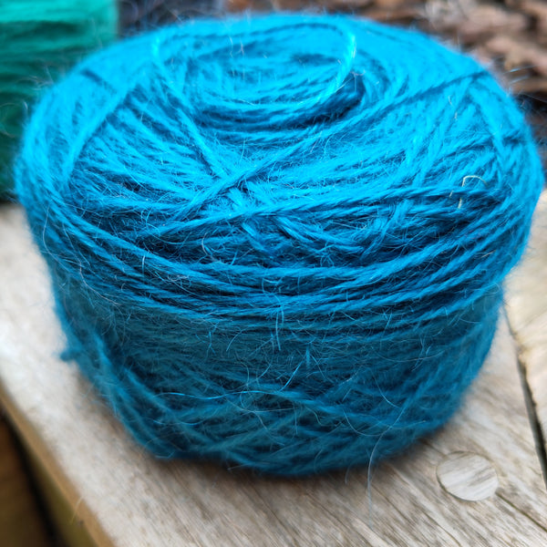 Mérinos-mohair, bleu 'canard' - C. Frisque | 100 gr