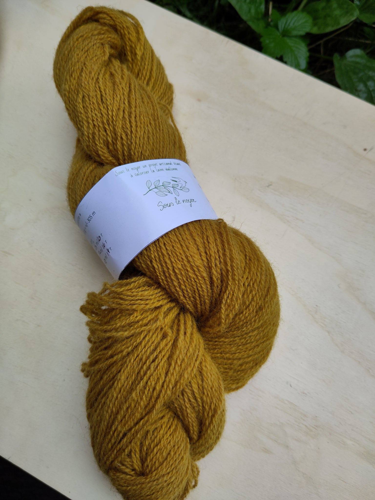 Laine 'Chaussette' ultra locale, noyer - Sous le Noyer | 100 gr