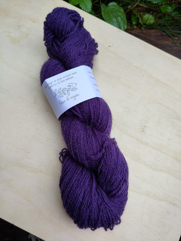 Laine 'Chaussette' ultra locale, campêche 15% - Sous le Noyer | 100 gr