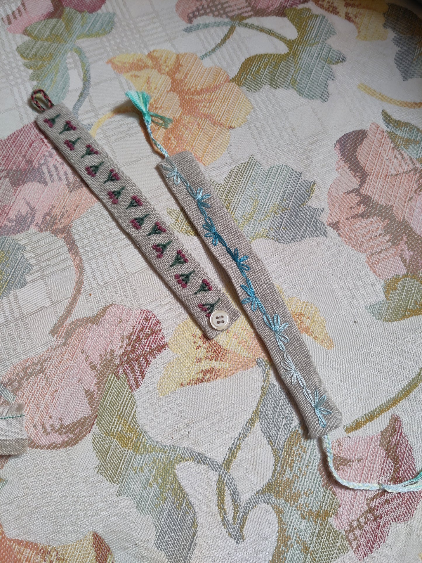 Jeudi 9 juillet | Mini-stage broderie+couture : Bracelet brodé en lin