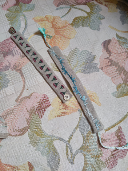 Jeudi 9 juillet | Mini-stage broderie+couture : Bracelet brodé en lin