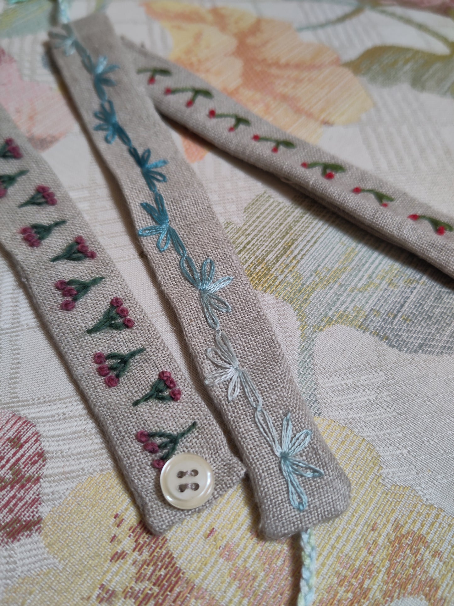 Jeudi 9 juillet | Mini-stage broderie+couture : Bracelet brodé en lin