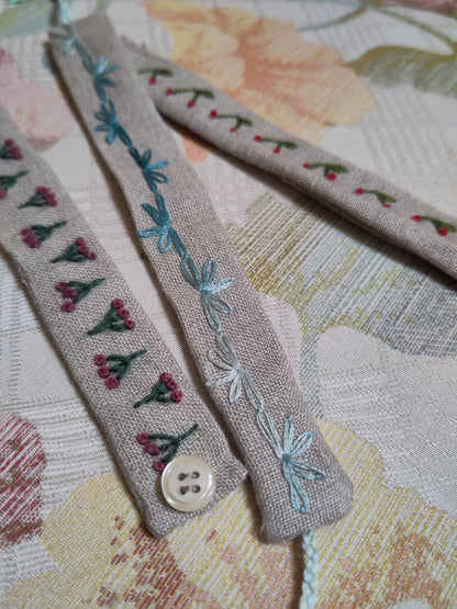 Jeudi 9 juillet | Mini-stage broderie+couture : Bracelet brodé en lin